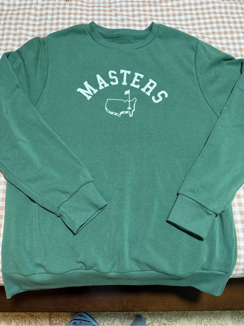 Masters Dark Green Pullover Sweatshirt with White Logo